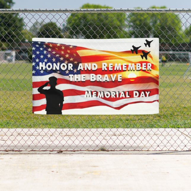 Honor and Remember the Brave Banner (Insitu)