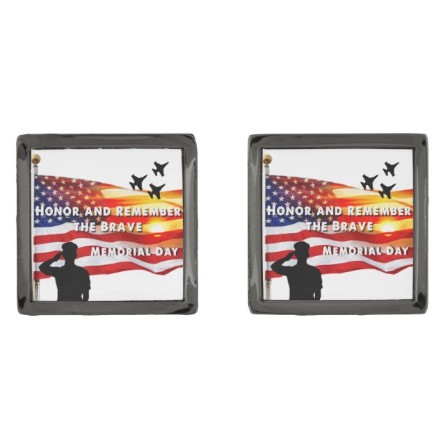 Honor and Remember the Brave Cufflinks (Front)