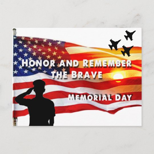 Honor And Remember The Brave Postcard Zazzle