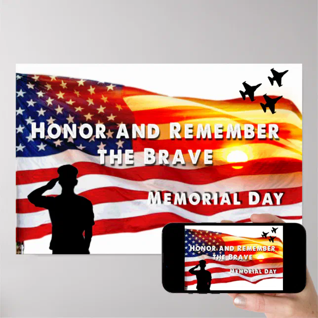 Honor And Remember The Brave Poster Zazzle
