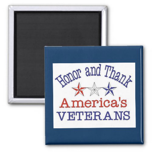 Honor and Thank American Veterans Magnet