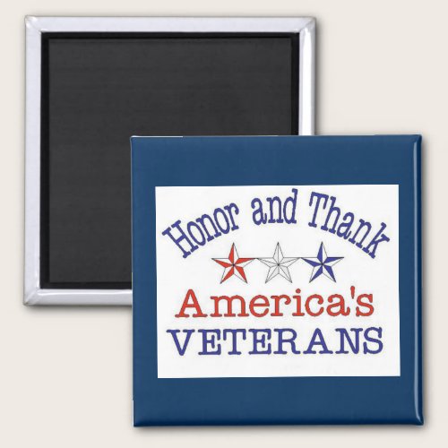 Honor and Thank American Veterans Magnet