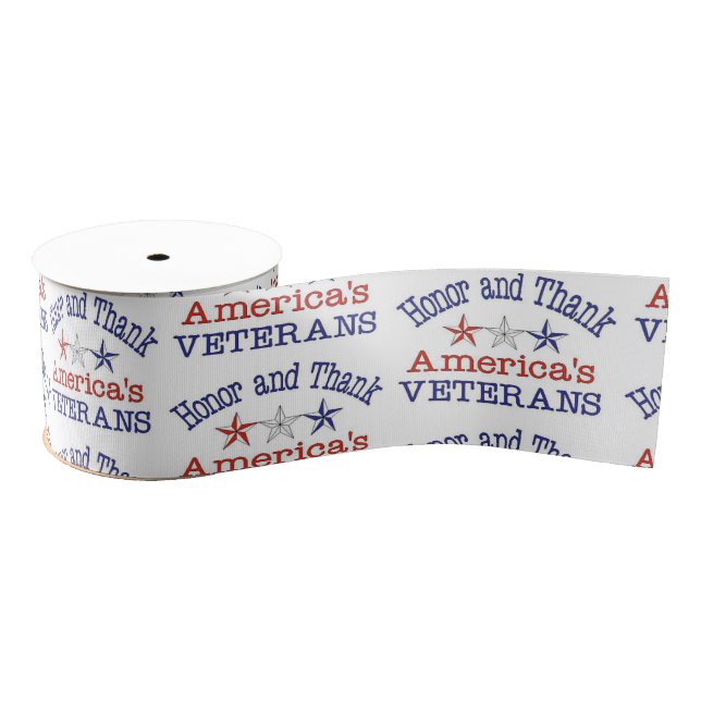 Honor and Thank American Veterans Ribbon (Spool)