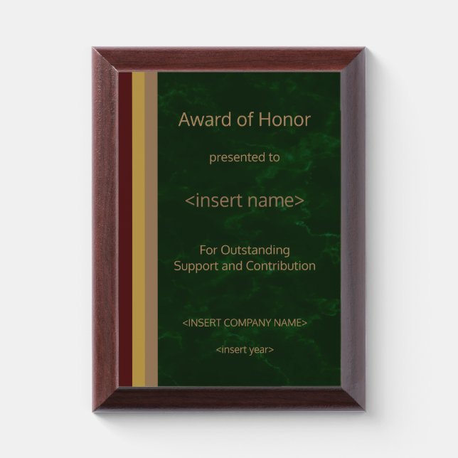 Honor Award Plaque (Vertical)