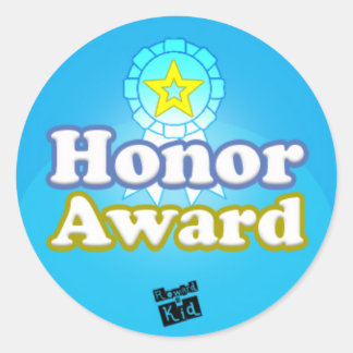 Honor Award (set of 20) Classic Round Sticker