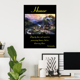 Honor Blooms Within Vibrant Meadow Landscapes Poster