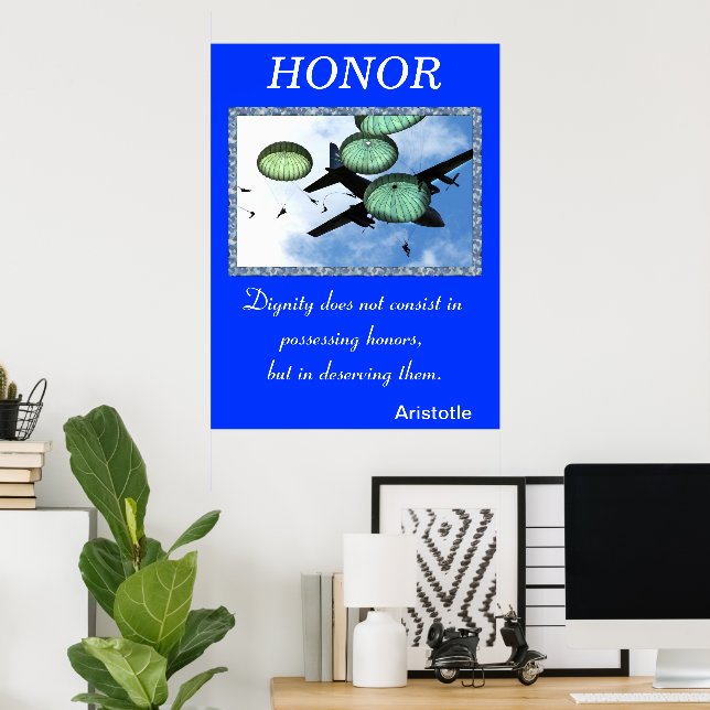 Honor Commands the Battlefield’s Noble Spirit Poster (Home Office)
