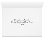 Honor, Dignity and Class, Obama and BIden Card (Inside Horizontal (Bottom))