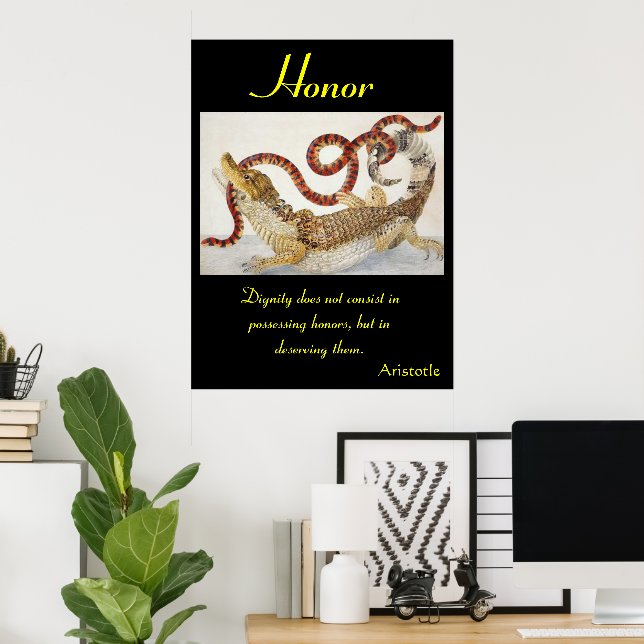 Honor Echoes Through Nature’s Untamed Essence Poster (Home Office)