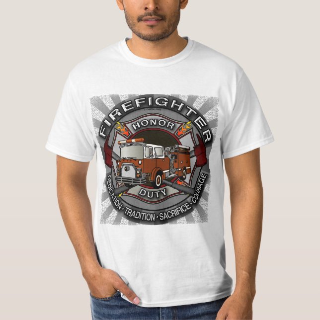 Honor Firefighter   t-shirt (Front)