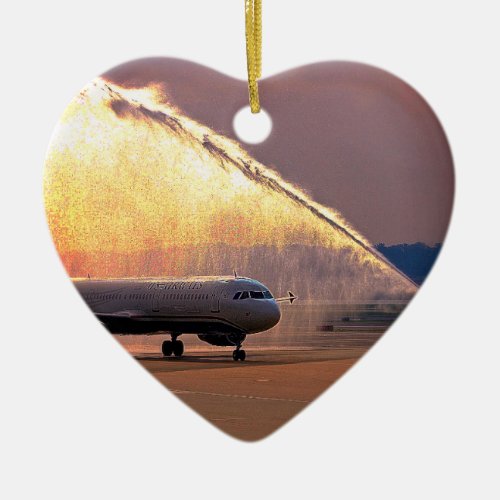 Honor Flight Heart Shape Ornament