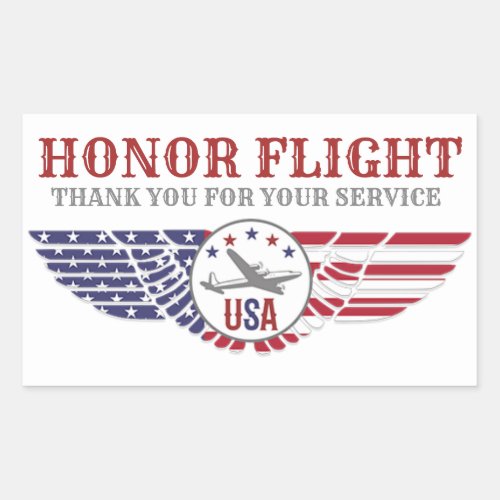 Honor Flight Stickers Thank You For Your Service