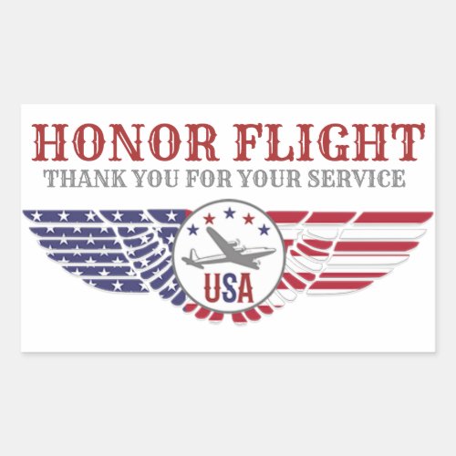 Honor Flight Stickers Thank You For Your Service