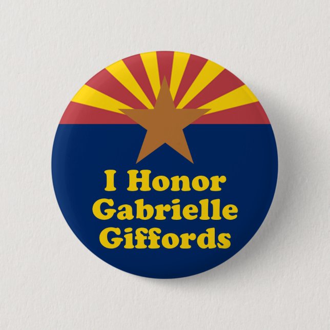 Honor Gabrielle Giffords Button (Front)