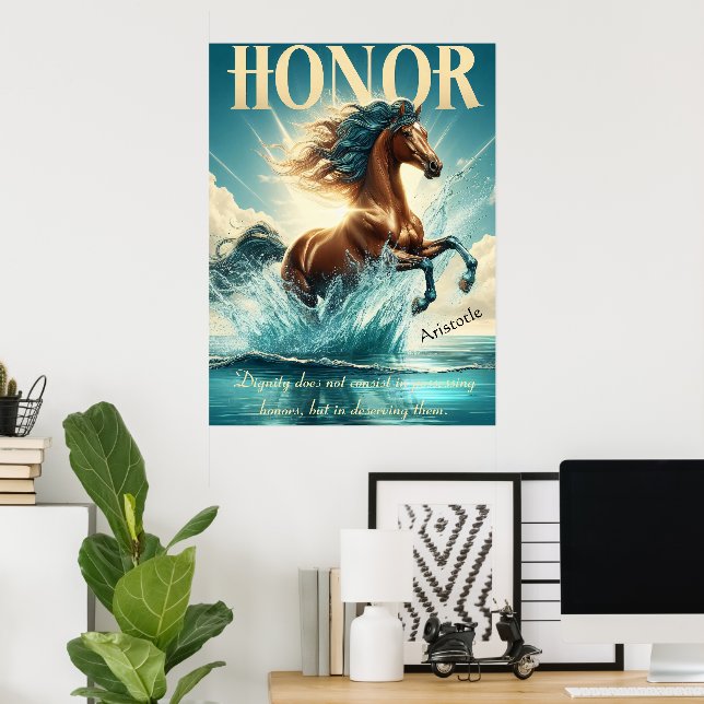 Honor Gallops Through Sparkling Freedom Poster (Home Office)