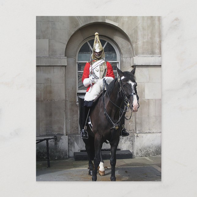 Honor Guard on Horse London Postcard (Front)