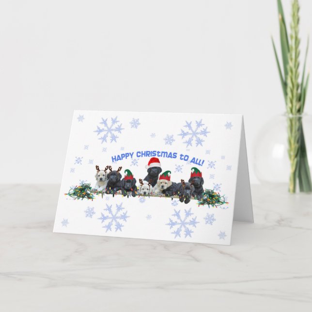 Honor Litter Holiday Elves Card (Front)