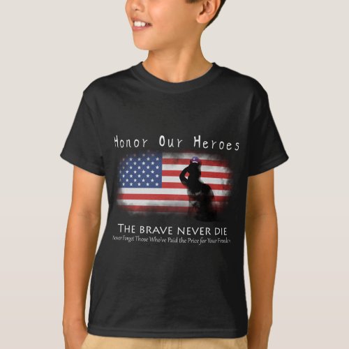 Honor Our Heroes On Memorial Day T_Shirt
