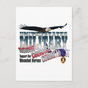 Honor our Military Heroes Postcard