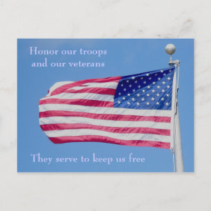 Honor our Troops Postcard