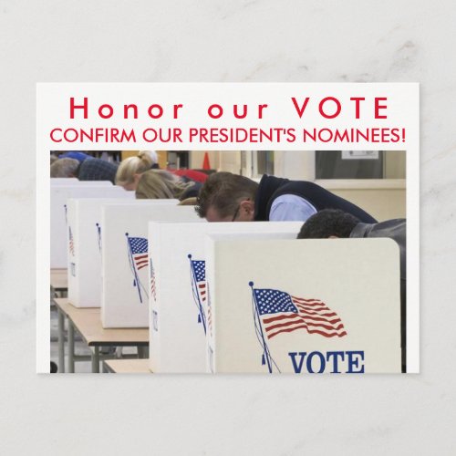 Honor our Vote Postcards