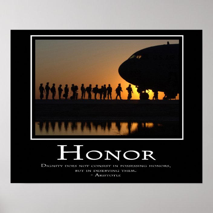 Honor Poster | Zazzle.com