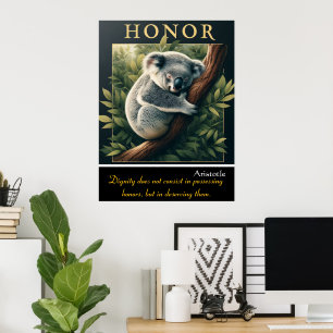 Honor Resides in Koala’s Tranquility Poster