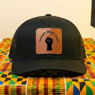 Honor Resist Rise Leather Patch Hat