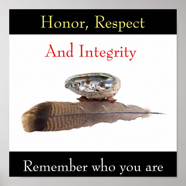 Honor, Respect, And Integrity, Remember... Poster (Front)