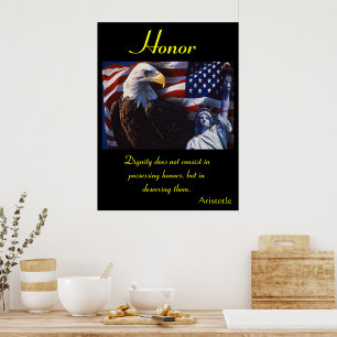 Honor Roars with Unmatched Fierce Strength Poster