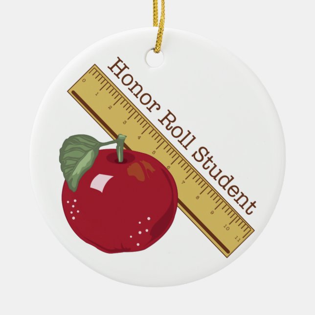 Honor Roll Ceramic Ornament (Front)