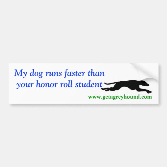 Honor Roll Student bumper sticker