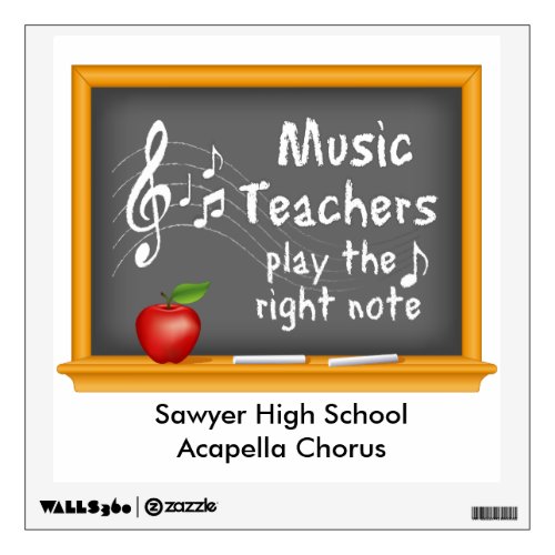 Honor School Music Teacher  Wall Decal