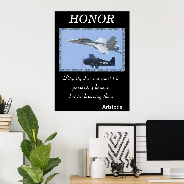 Honor Soars Through Military’s Bold Spirit Poster (Home Office)