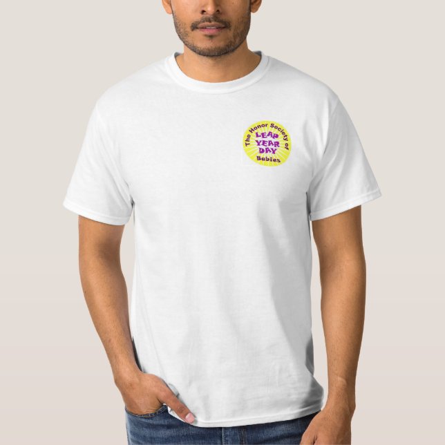 Honor Society of Leap Year Day Babies Logo T-Shirt (Front)