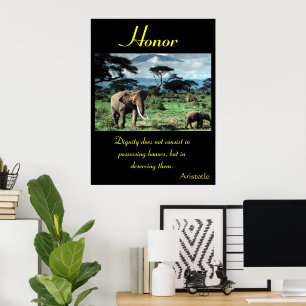 Honor Springs from Nature’s Fierce Resilience Poster