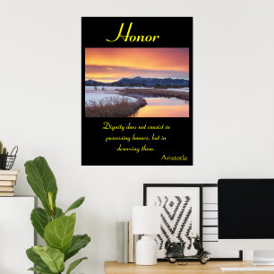 Honor Stands Tall in Valley Majesty Poster