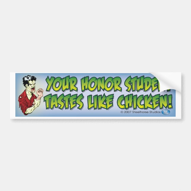 Honor Student Bumper Sticker (Front)