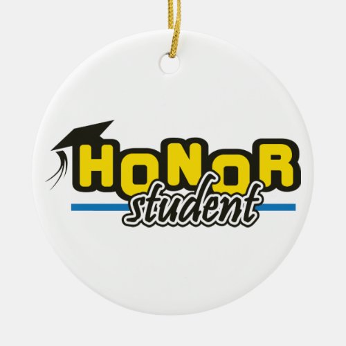 Honor Student Ceramic Ornament