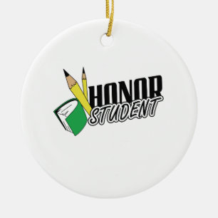 HONOR STUDENT CERAMIC ORNAMENT