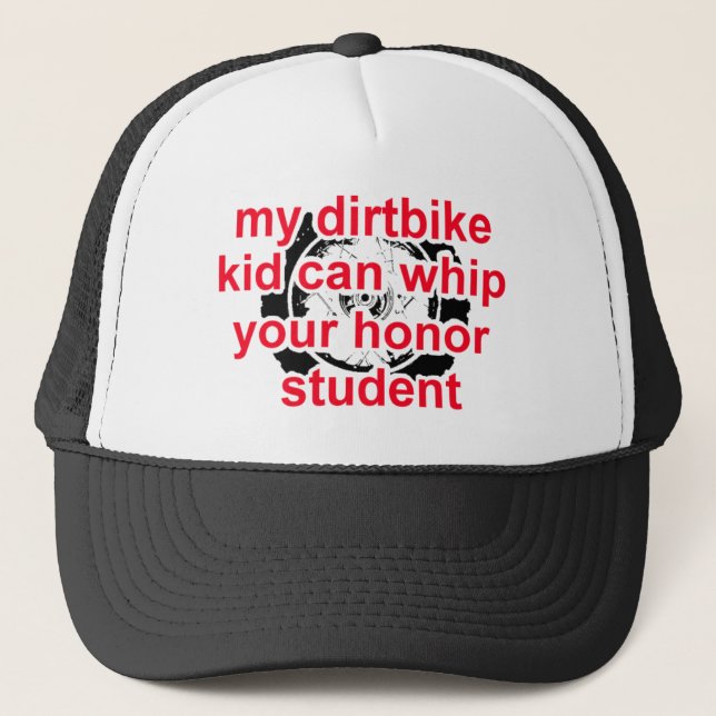 Honor Student Dirt Bike Motocross Cap Hat (Front)