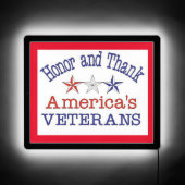 Honor Thank American Veterans LED Sign (Front)