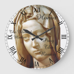Honor The Blessed Mother... Large Clock