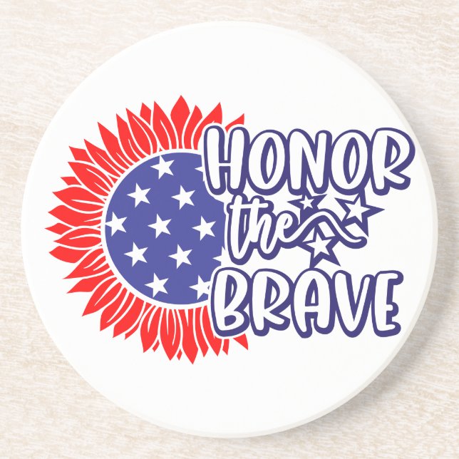 Honor The Brave Coaster (Front)