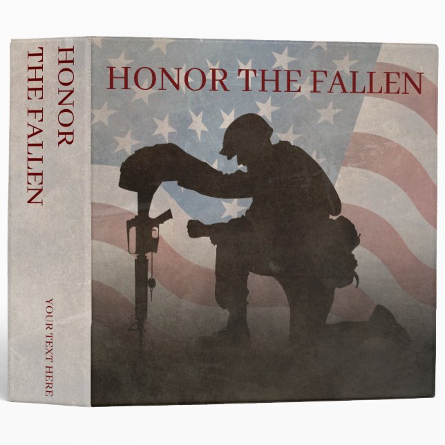 Honor The Fallen 3 Ring Binder (Front/Spine)