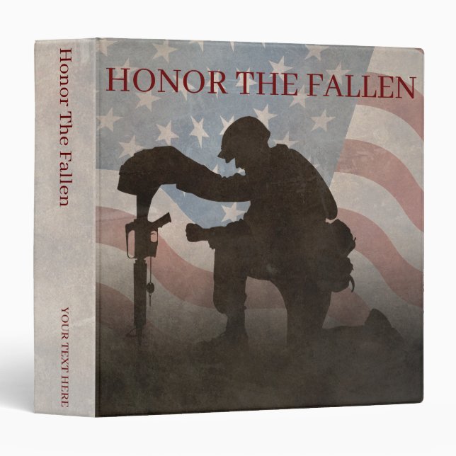 Honor The Fallen 3 Ring Binder (Front/Spine)