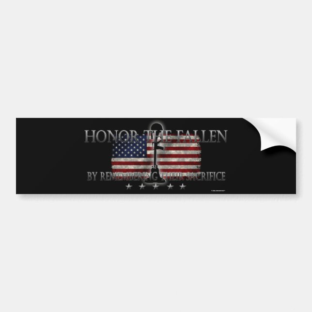 Honor The Fallen Bumper Sticker (Front)