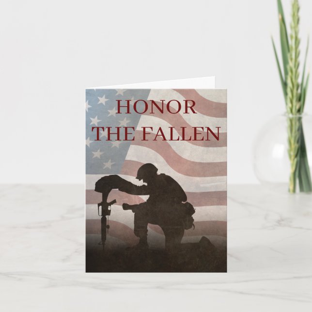 Honor The Fallen Card (Front)