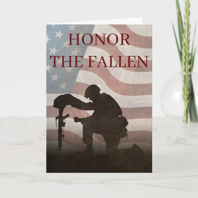 Honor The Fallen Card (Front)
