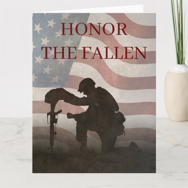 Honor The Fallen Card (Front)